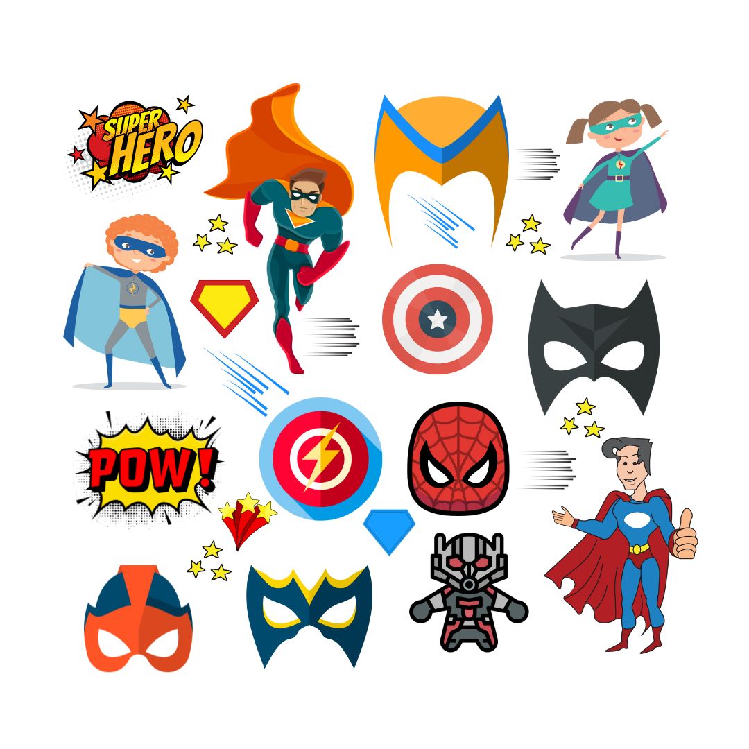 Super Heroes Stickers Sharekkna Online