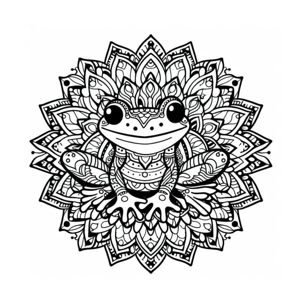 This image contains mandala coloring pages for mental health wellness and art therapy for kids and adults and is available to download at sharekknaonline.com. The mandala is pdf and can be downloaded through a link and printed on A4 or coloring.