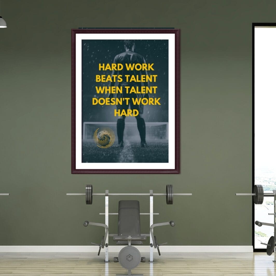 This image contains motivational sports football and basketball team games poster with emotional and motivational slogans, perfect for gum, home and work wall art and wall decor, available at SharekknaOnline.com. The poster can be downloaded as pdf and printed at home or at the local print house on A3, A4 and A5 paper size.