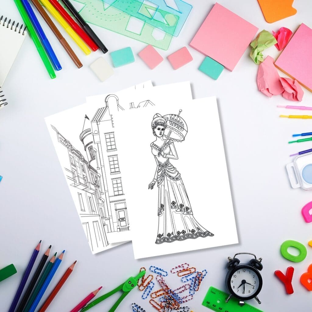Coloring pages-Sharekkna Online-craft gift-digital printable