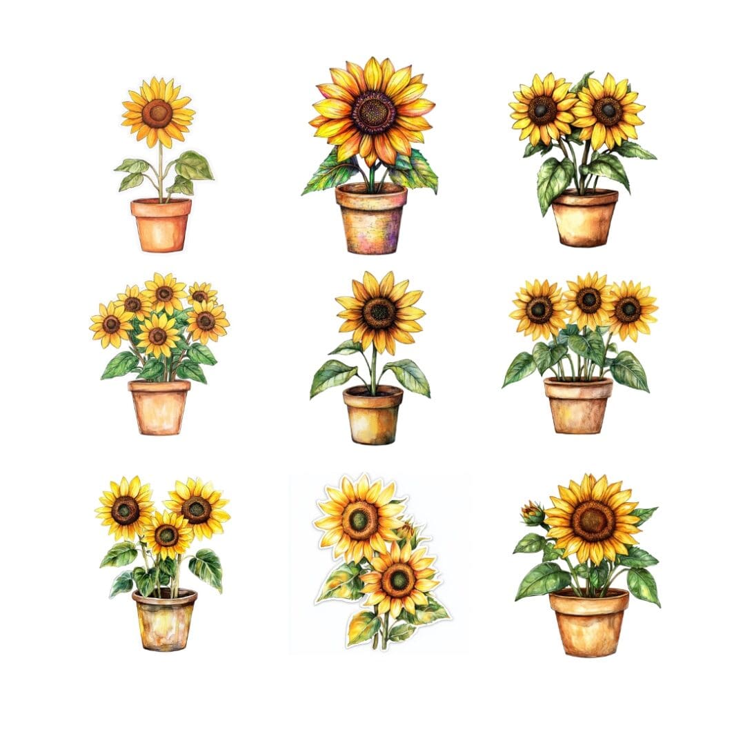 Sunflower Stickers - Image 2