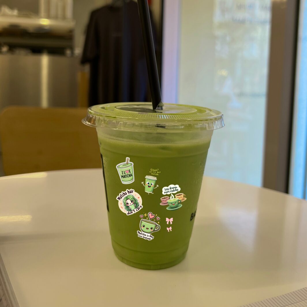 A cute collection of Matcha Funny Words Stickers featuring playful, expressive text designs in soft green tones, perfect for digital use or printing.