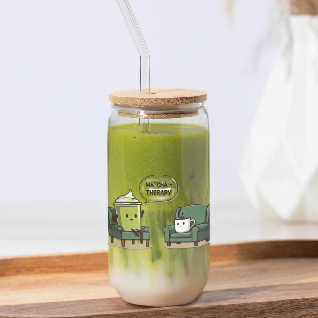 A cute collection of Matcha Funny Words Stickers featuring playful, expressive text designs in soft green tones, perfect for digital use or printing.