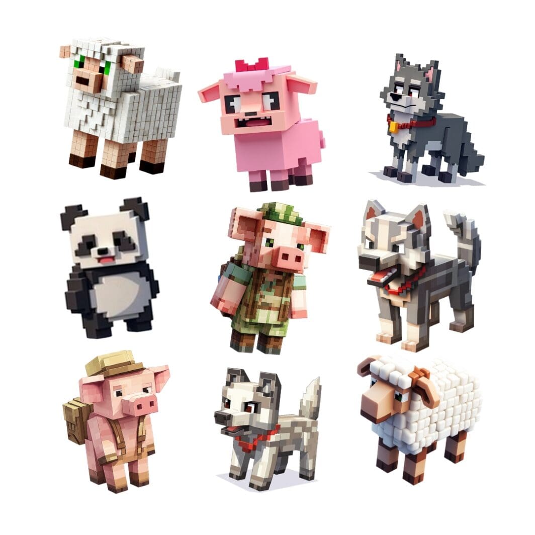 Minecraft Mobs Stickers